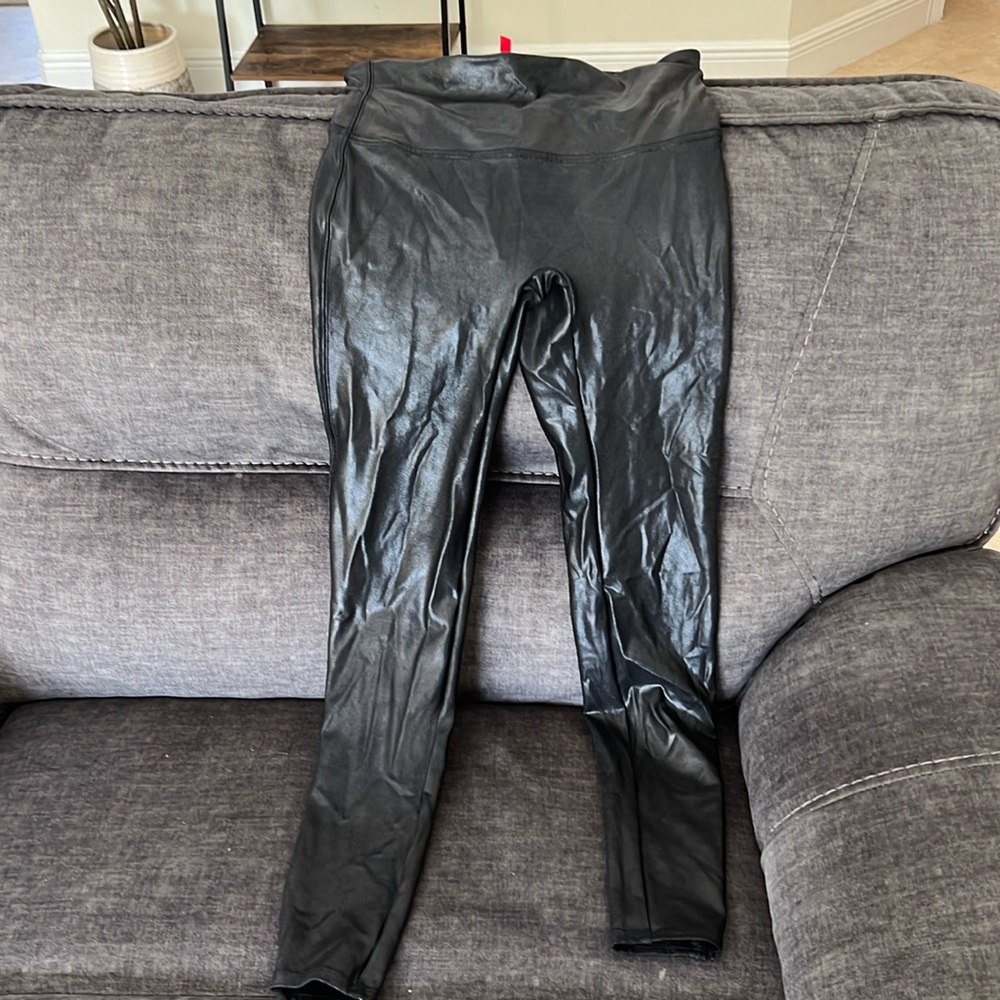 Spanks faux leather